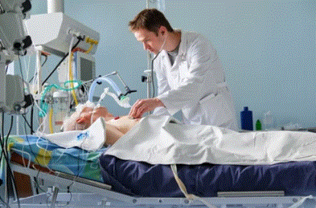 Personal Health Care Photo of a bedridden, intubated patient suffering and undergoing therapeutic obstinacy, isn't euthanasia better?