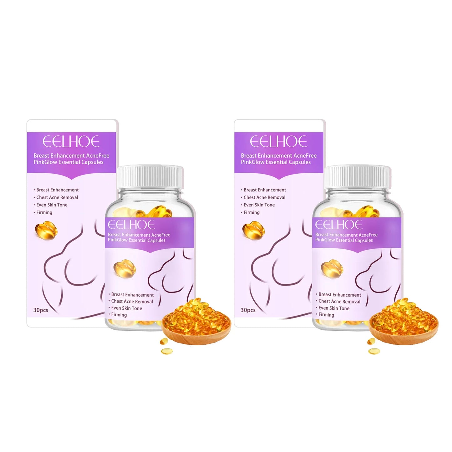 Personal Health Care Breast Enhancement Serum oil (30 Capsules/ Bottle)