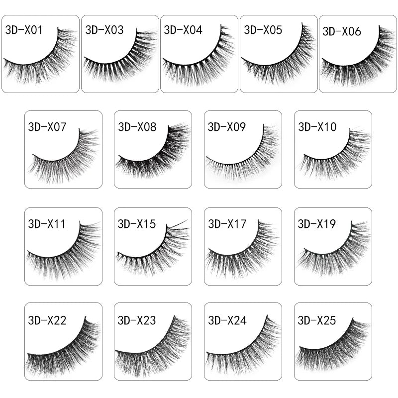 Wellness 3 pairs 20 styles 3D Faux Mink Hair