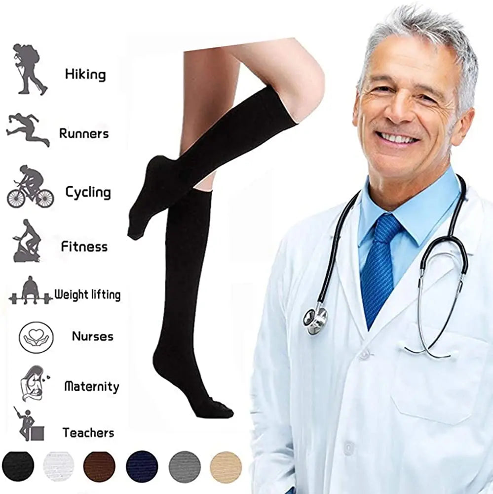 Compression Socks Unisex (10 Pairs/Lot)