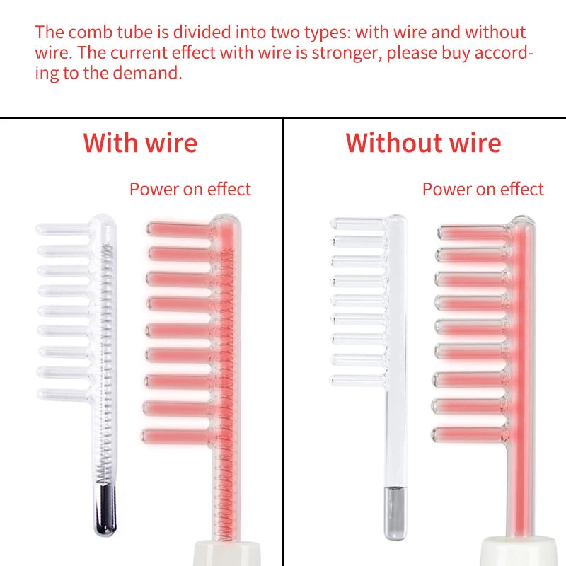 Wellness Facial Care Tool, Neon Argon Electrode Nozzle