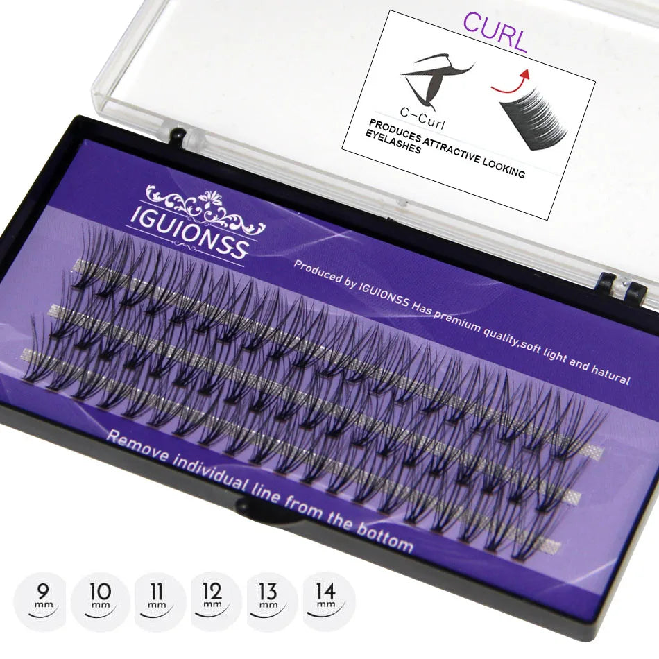 Eyelash Extension Make up IGUIONSS Super Cluster