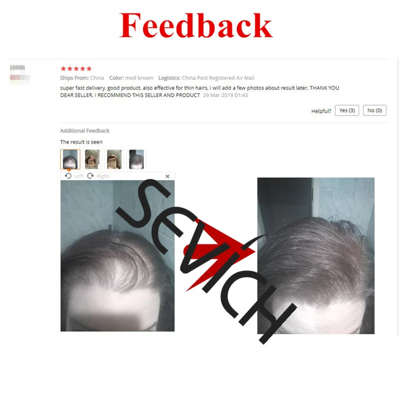 Hair Fibres Colours Keratin Hair Building Powder