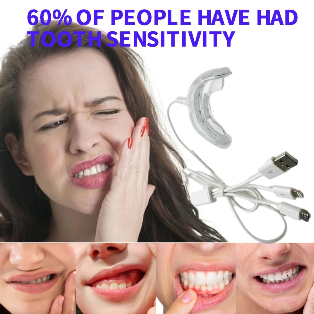 Personal health care red light therapy device 60% of people have had tooth sensitivity picture