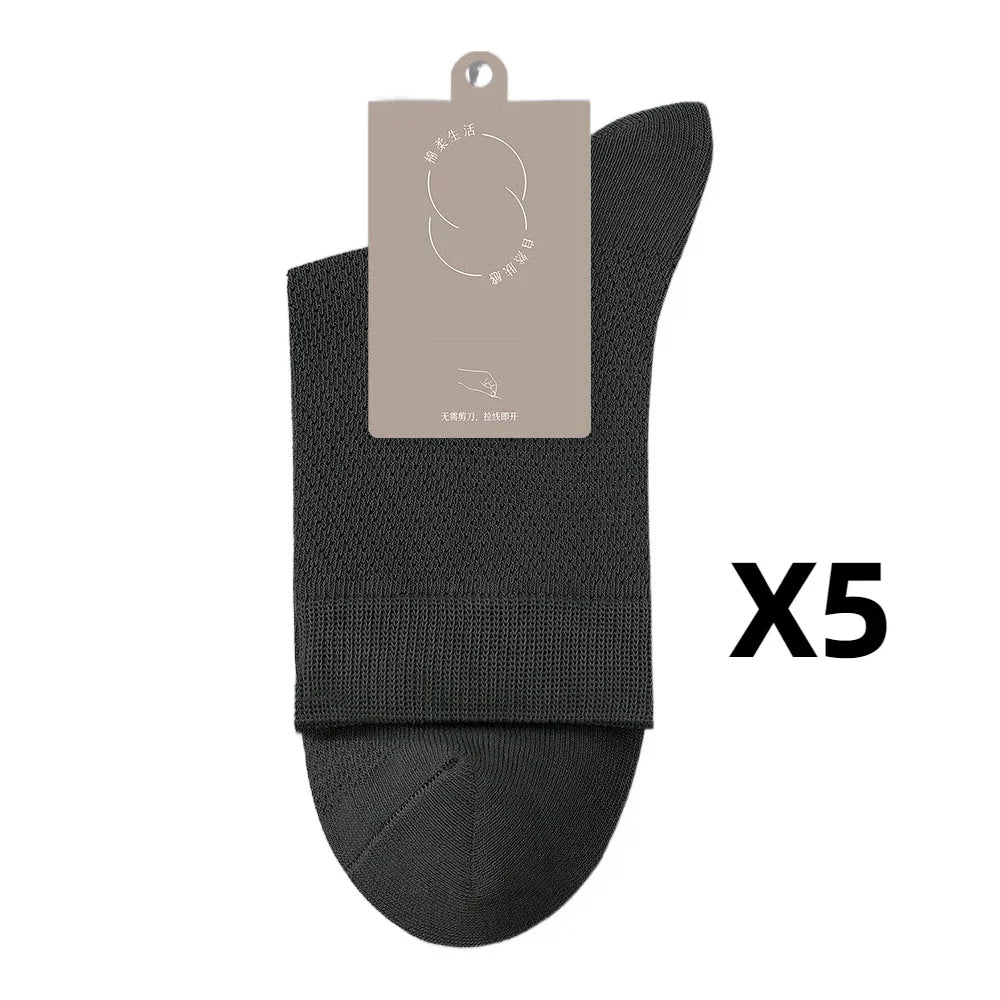 Health care products Antibiosis Socks for Men (96% Pure Cotton,5 Pairs) very dark grey colour socks 5 pairs offers