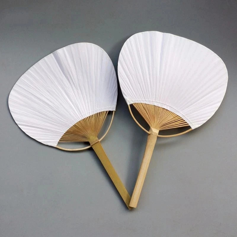 White Paddle Fan (24 Pieces/Set)