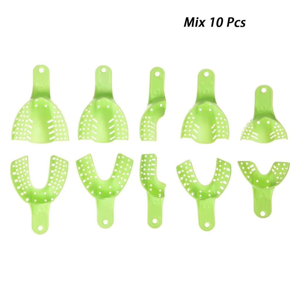 Dentistry Supplies Equipment's Plastic Impression Tray (10 Pieces/Set)