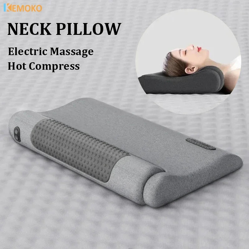 Wellness Electric Cervical Heating Neck Massager Pillow