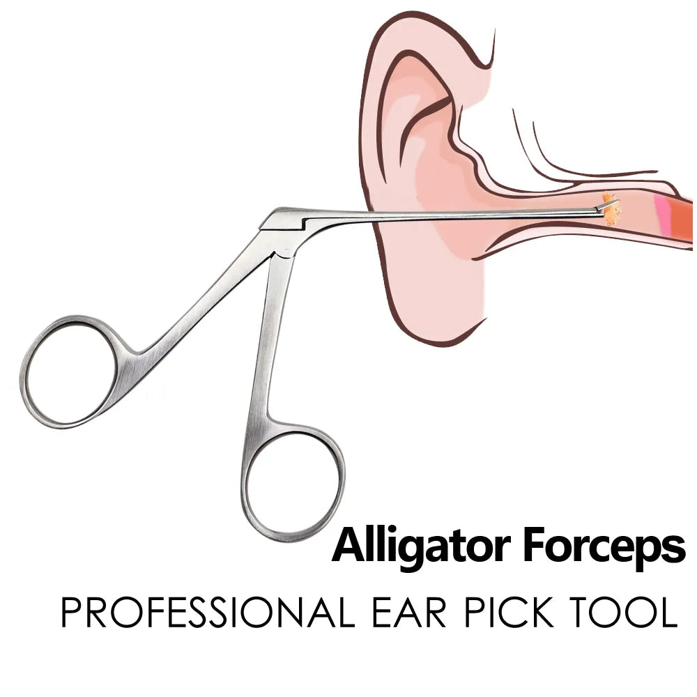 Medical Ear Endoscope Forceps Nose Wax Remover