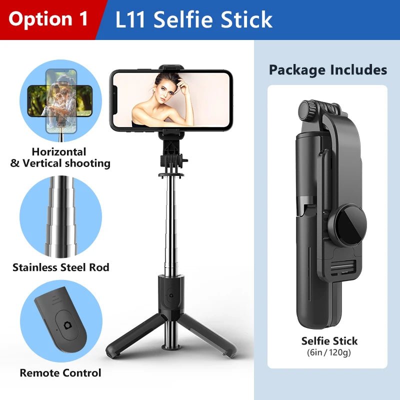 Wellness Mini Selfie Stick Foldable Tripod Spécifications
