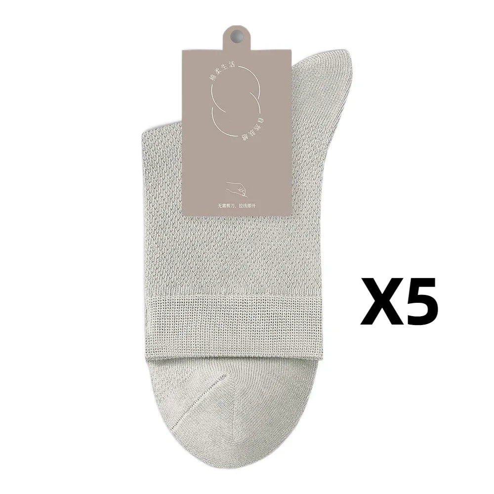 Health care products Antibiosis Socks for Men (96% Pure Cotton,5 Pairs) light grey colour socks 5 pairs offers