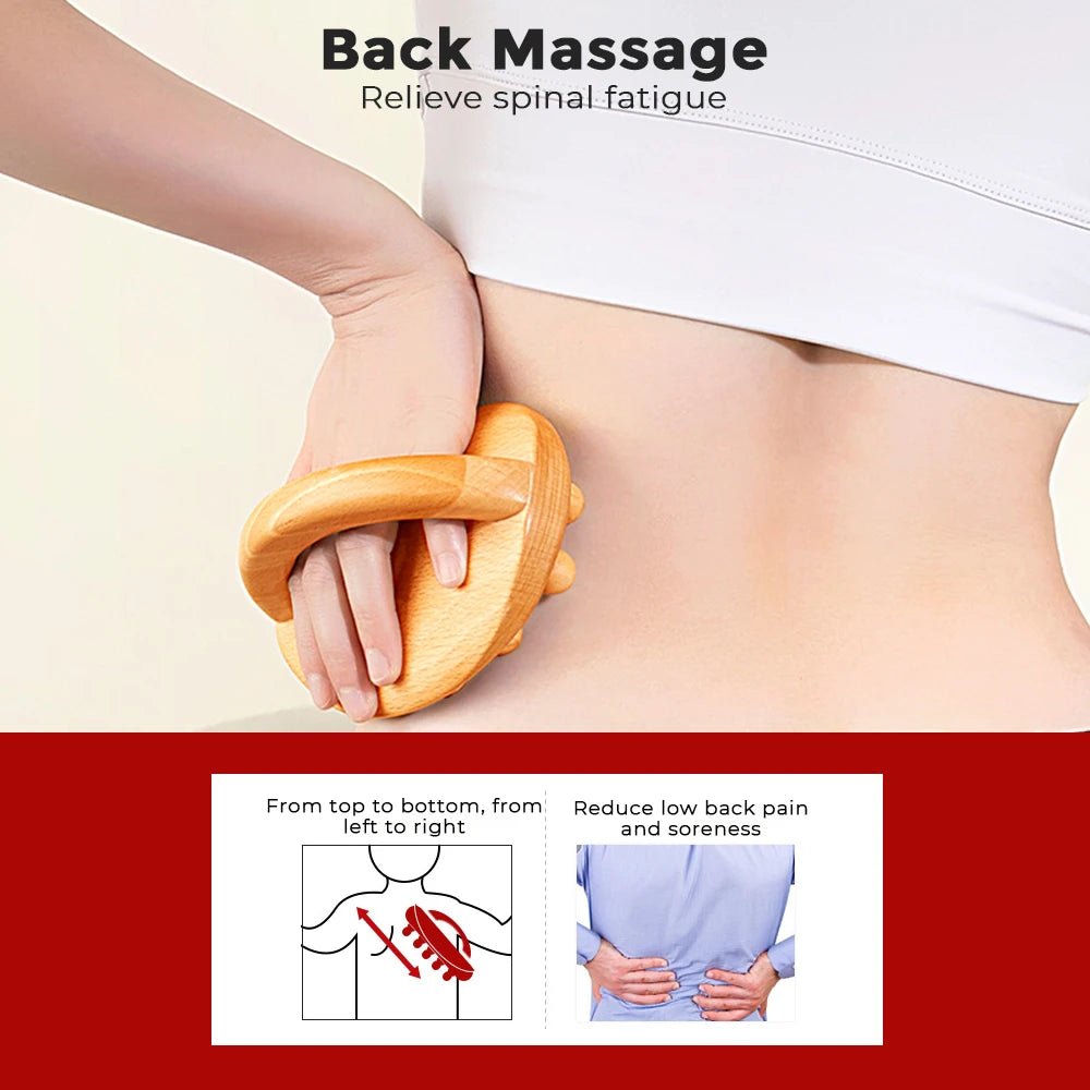 Massage Therapy Wood Brush massage-tool for Geisha