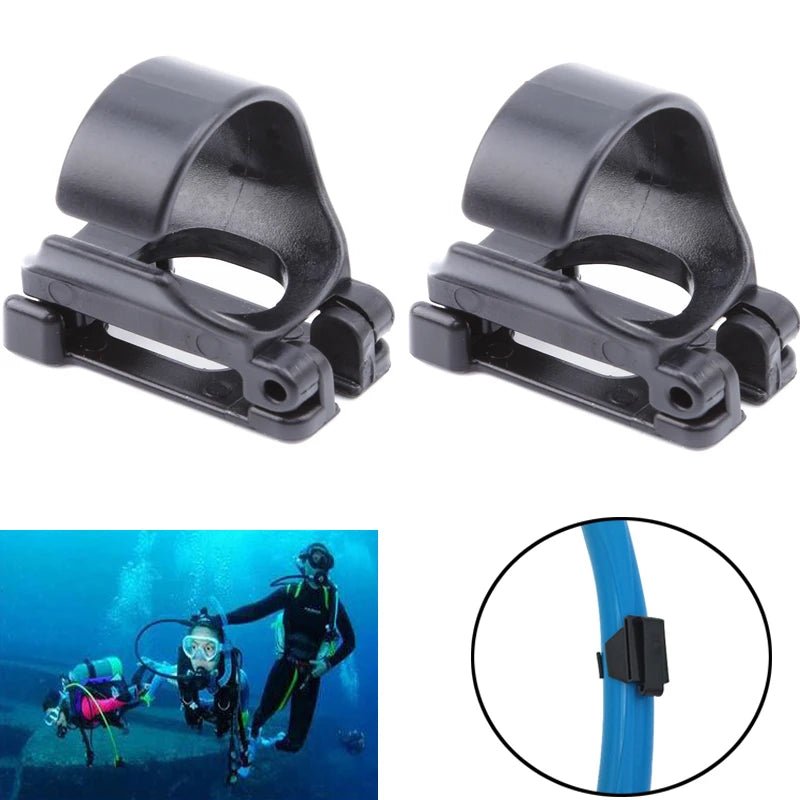 Universal Scuba Diving Silicone Snorkel Buckle Clip