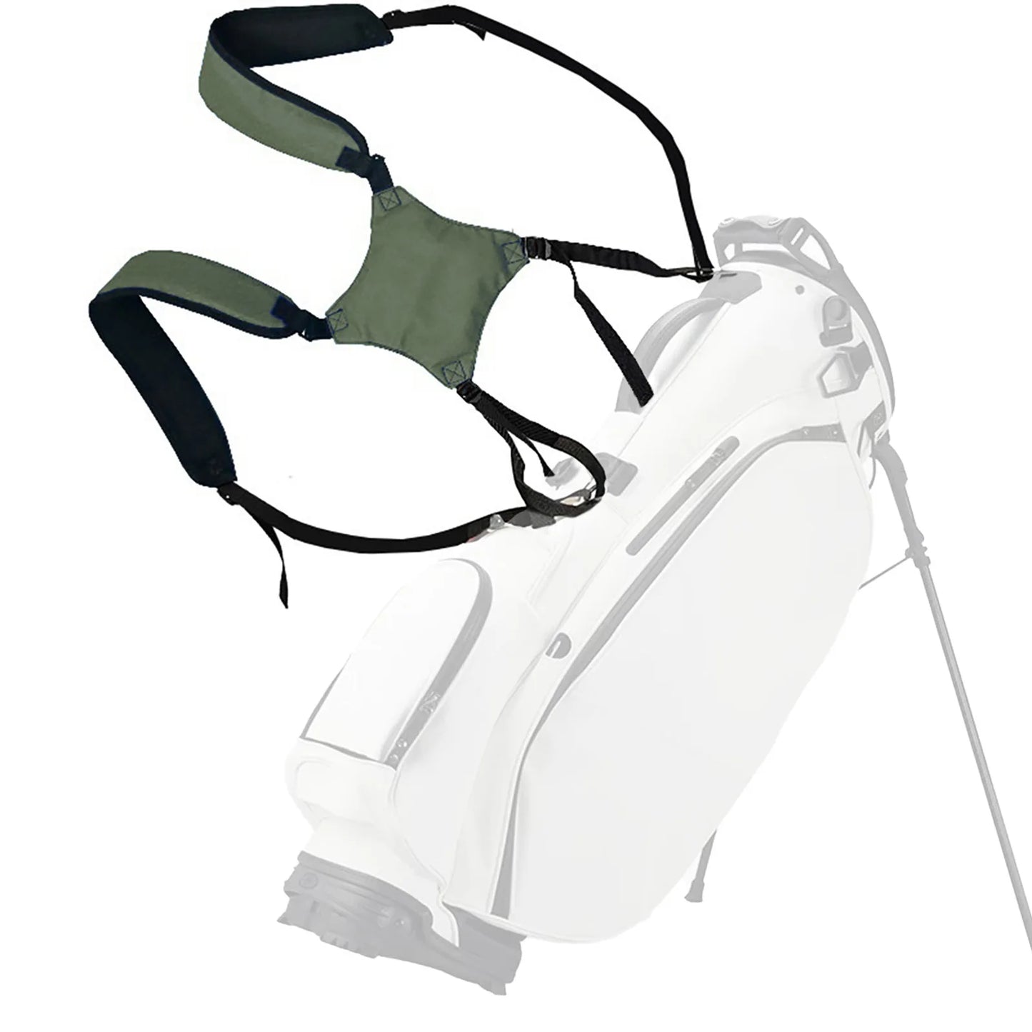 Golf Supplies & Equipment Belt Dual 4-point Adjustable for Golf Bag