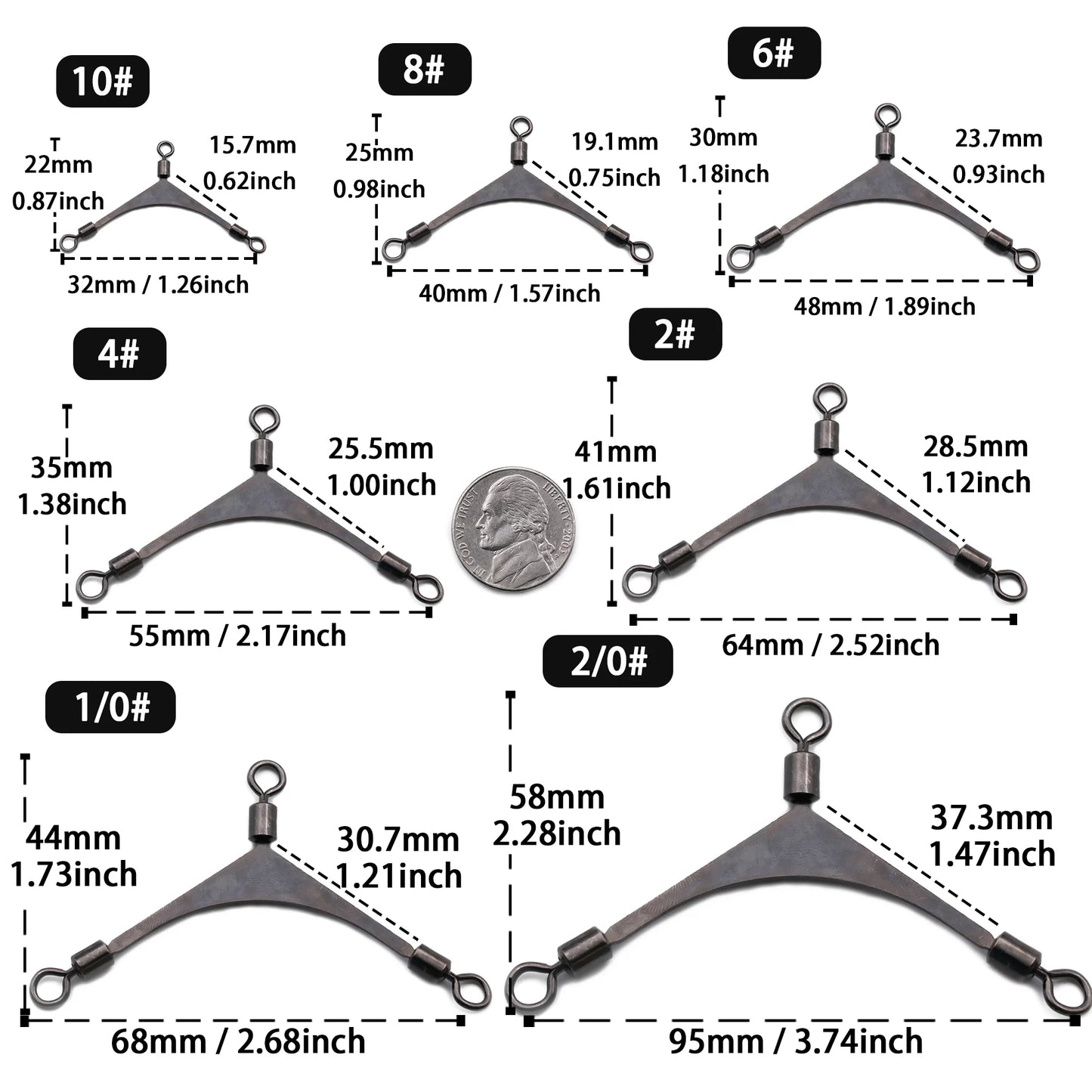3 Ways Swivels Fishing Tackle