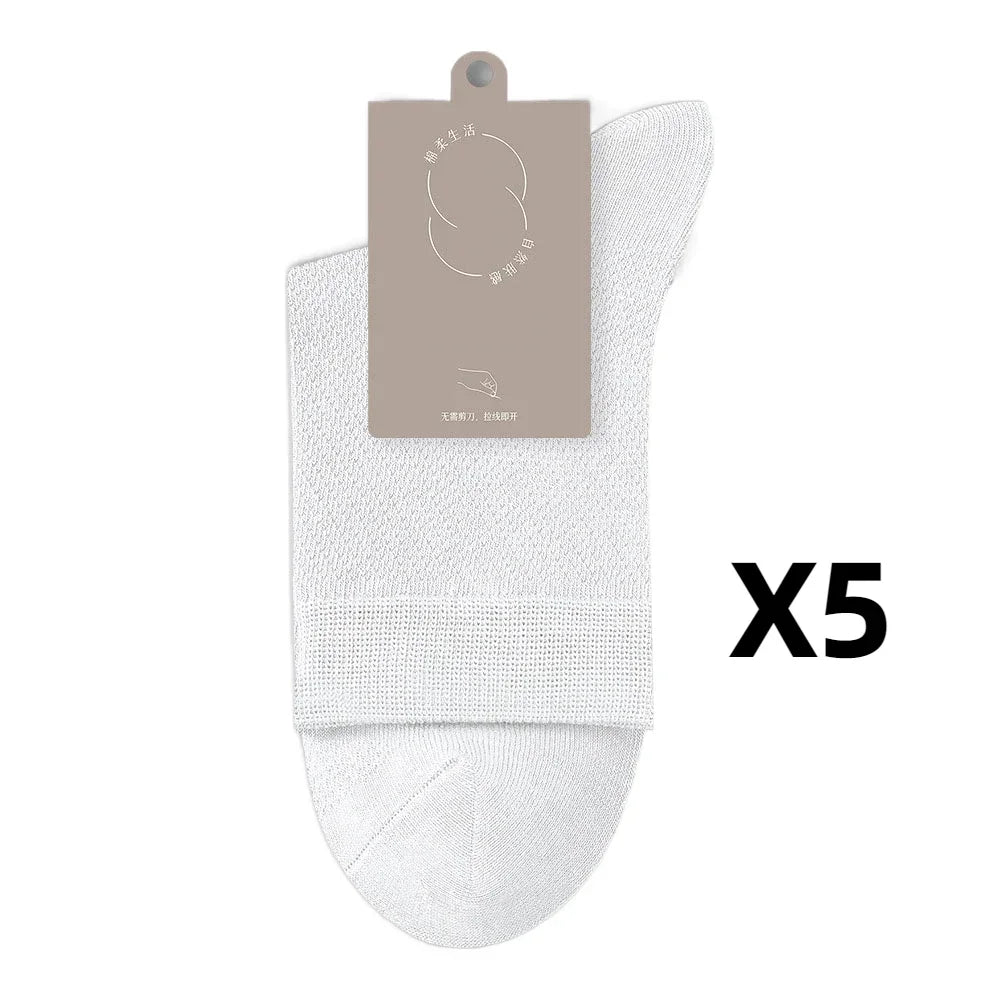 Health care products Antibiosis Socks for Men (96% Pure Cotton,5 Pairs) white colour socks 5 pairs offers