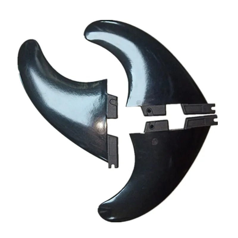 Black/White High Quality Fibreglass Surfboard trio Fins