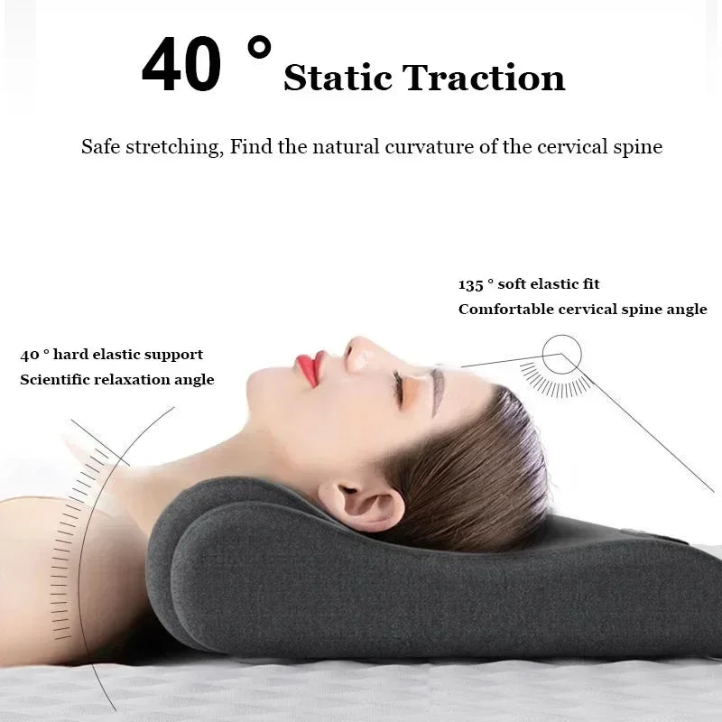 Wellness Electric Cervical Heating Neck Massager Pillow