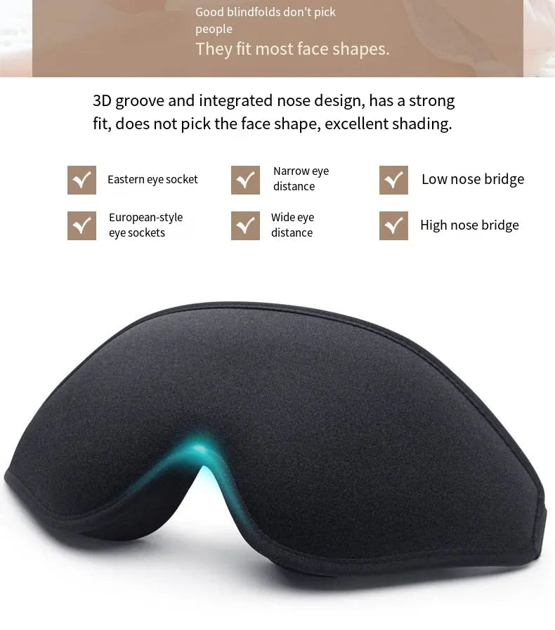 Sleep Mask Blindfold 3D
