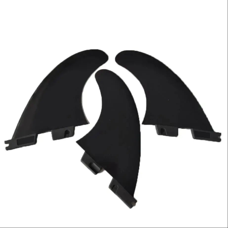 Black/White High Quality Fibreglass Surfboard trio Fins