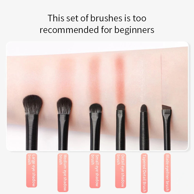 Wellness Natural Eye Makeup Brushes Set