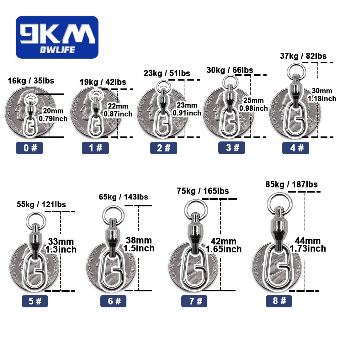 Stainless Snap Bearing Swivel