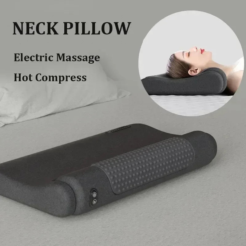 Wellness Electric Cervical Heating Neck Massager Pillow