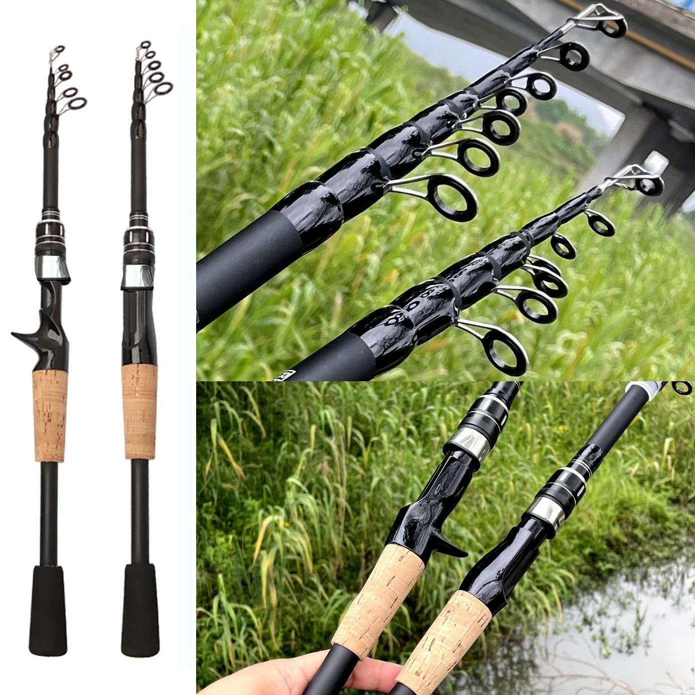 Telescopic Rod and Reel Combo Set
