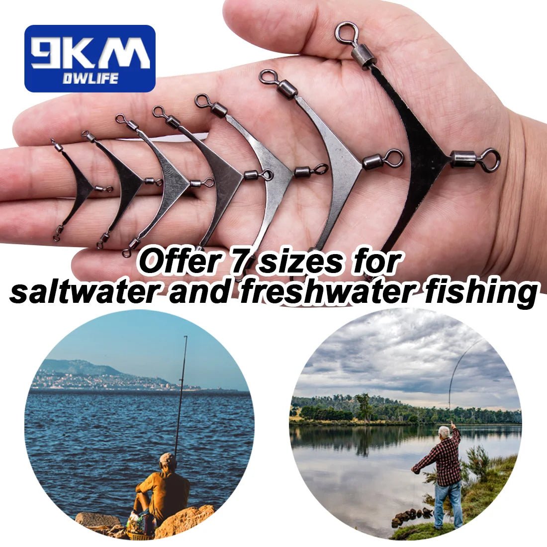 3 Ways Swivels Fishing Tackle