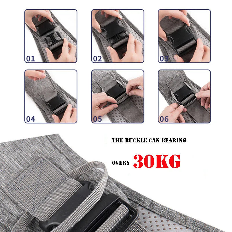 Baby care products Baby Carrier Belt Gray Colour How to use the Buckle that can bearing over 30 kg
