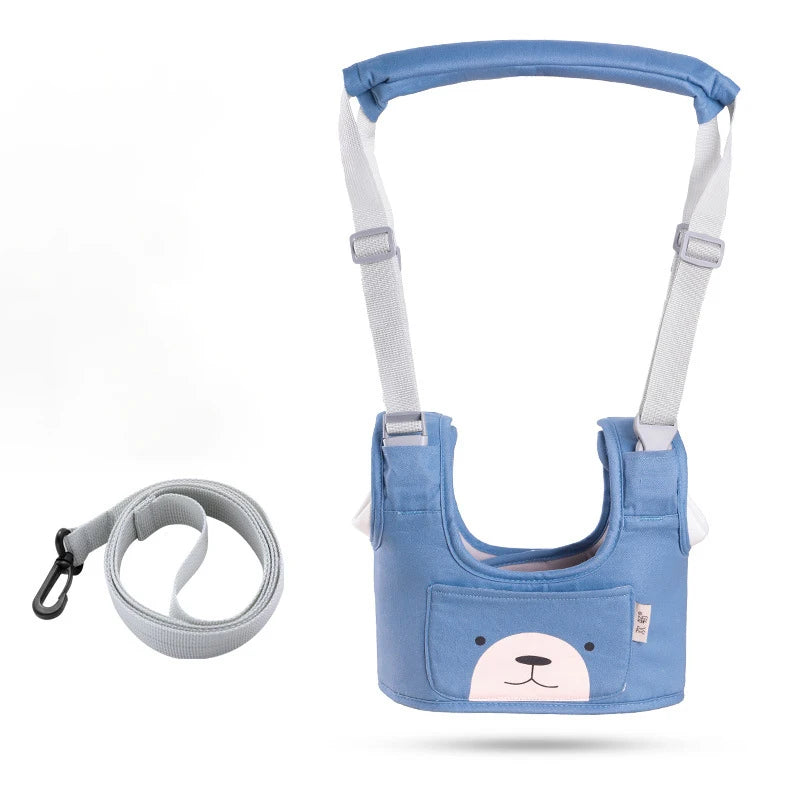 Baby health care Baby Walk Safely Belt to Avoid Fall Blue Colour baby First Stage with stick strap shown