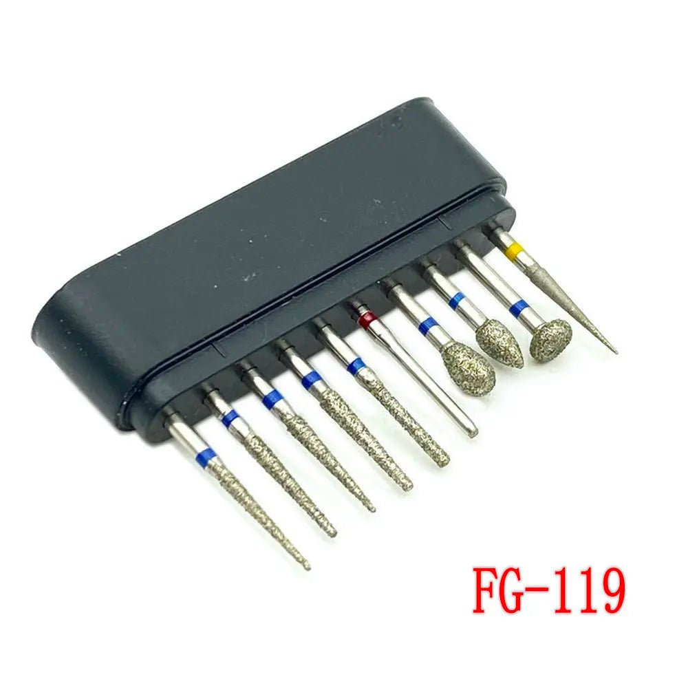 Dentistry Supplies & Equipment Dental Diamond Burs for Teeth Porcelain 1 set, Model : FG-117
