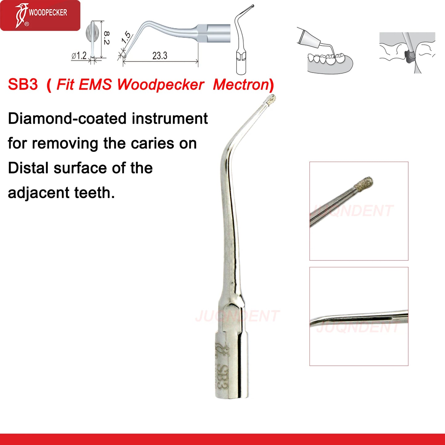 Dentistry Supplies & Equipment Woodpecker Dental Ultrasonic Scaler Build In UDS N2/N3 Scaler Tips (Picture of Scaler Tip Set SB3 (Fit EMS Woodpecker Mectron) Offers + details +sizes)