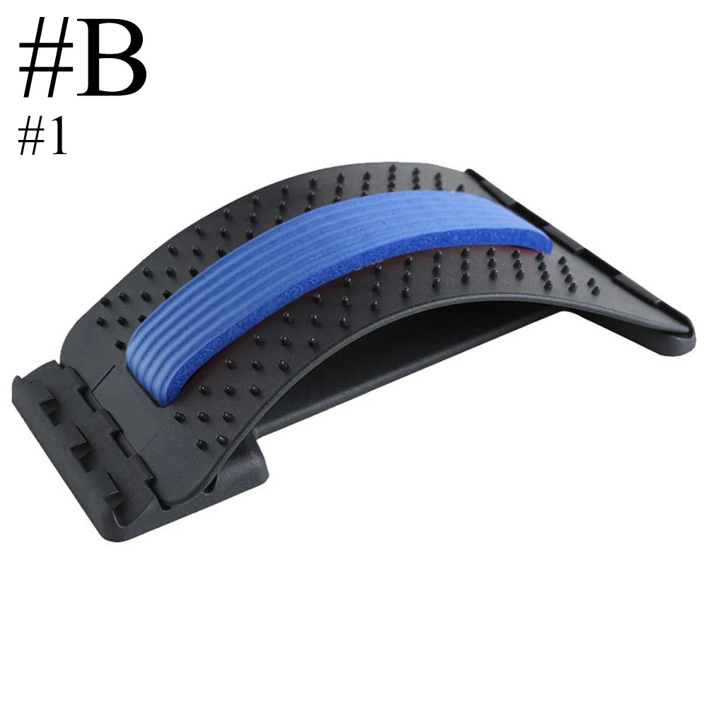 Fitness Back Stretcher Massage Black-Blue Colour at level 2