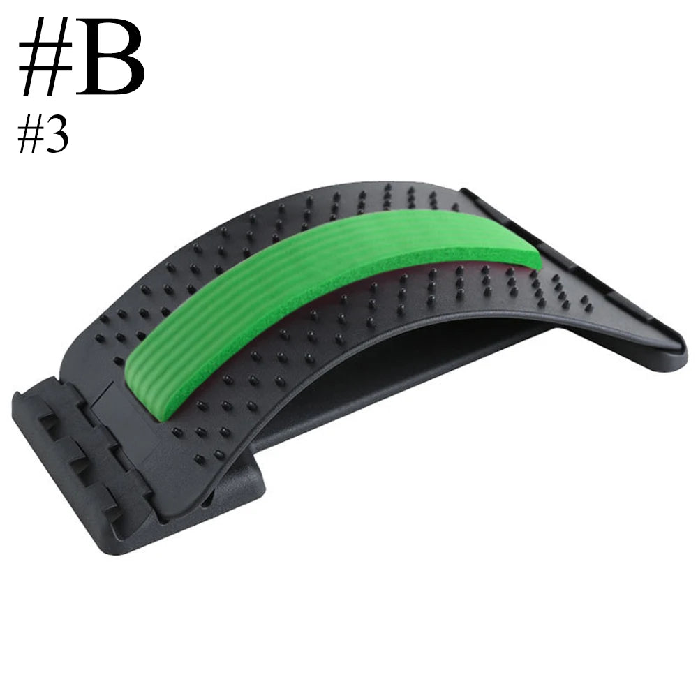 Fitness Back Stretcher Massage Black Green Colour at level 2