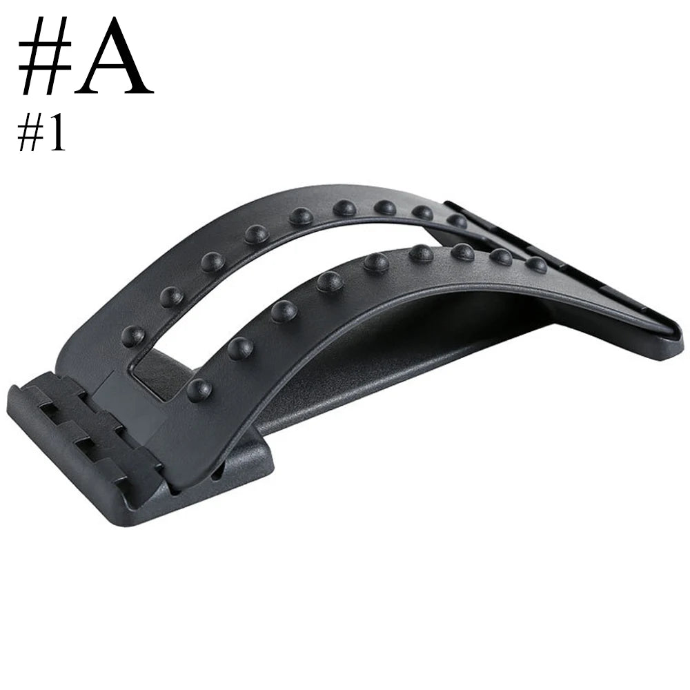 Fitness Back Stretcher Massage Black-White Colour at level 1