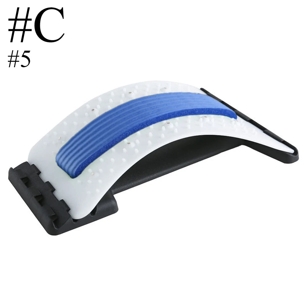 Fitness Back Stretcher Massage White and Blue Colour at level 2
