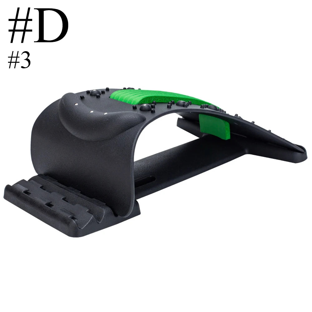 Fitness Back Stretcher Massage Green Colour at level 3