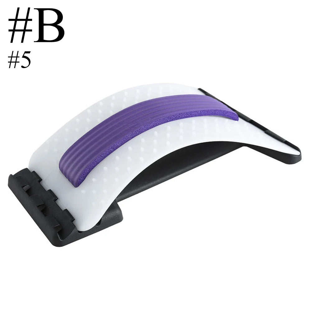 Fitness Back Stretcher Massage White-Purple Colour at level 1