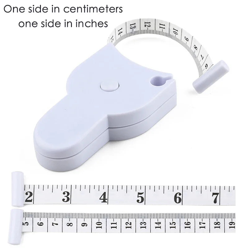 Fitness Body Measuring tape automatic Ruler (150 cm/60 Inches) Details of product centimetres and inches show