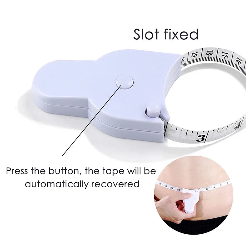 Fitness Body Measuring tape automatic Ruler (150 cm/60 Inches) Details of product Slot fixed Press the button Tape Recovered