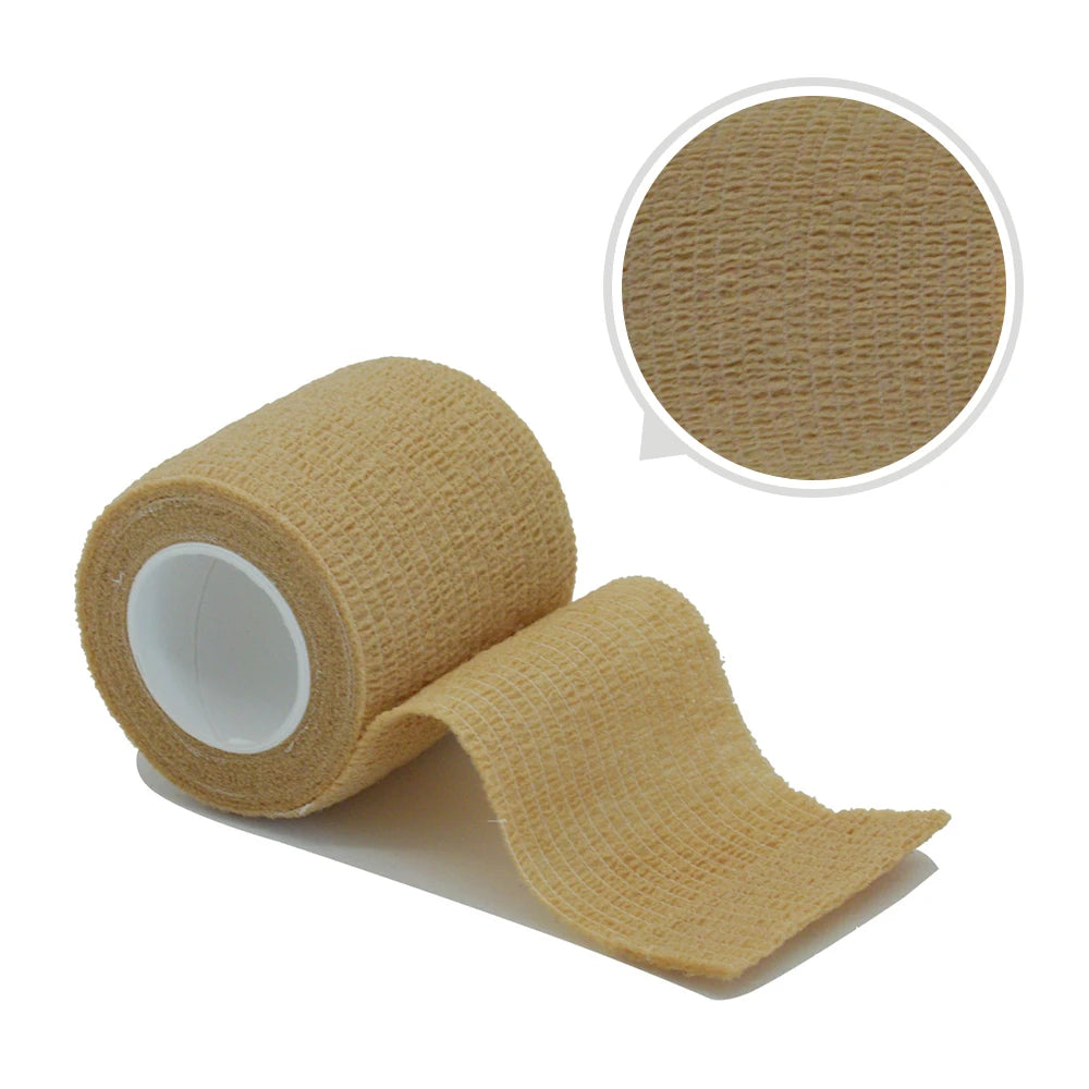 Fitness Colourful Athletic Wrap Tape Self Adhesive Elastic Bandage (11 Colours) Beige tape colour offers show