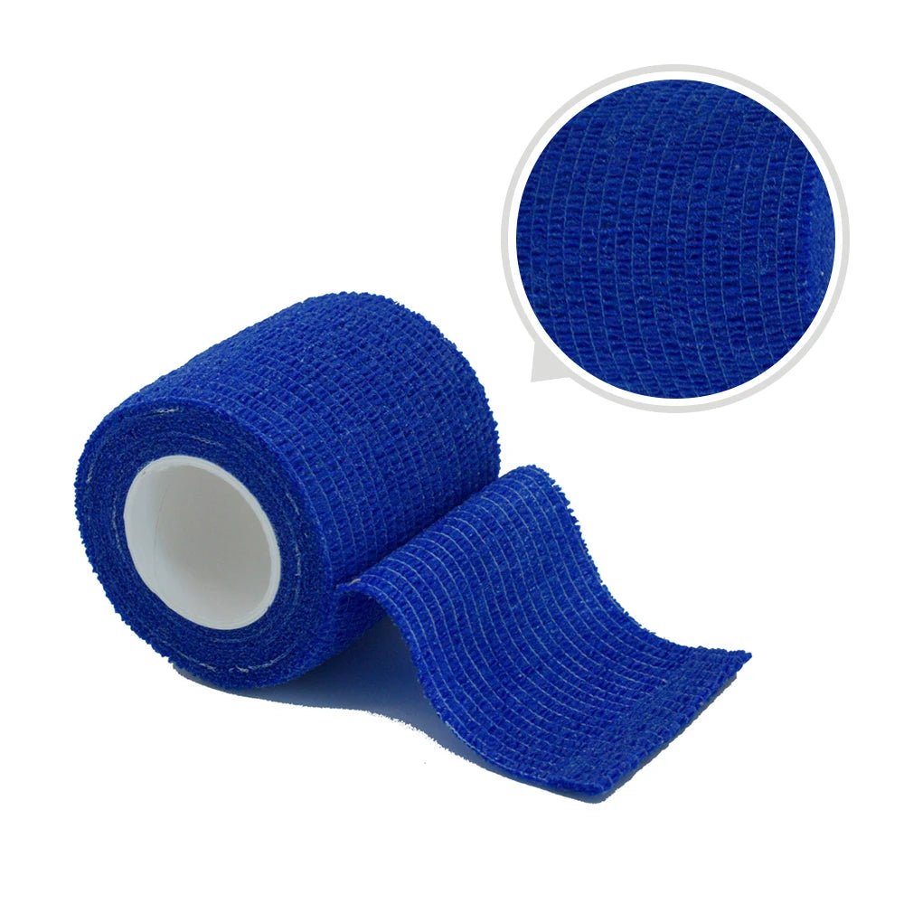 Fitness Colourful Athletic Wrap Tape Self Adhesive Elastic Bandage (11 Colours) Dark blue tape offers show
