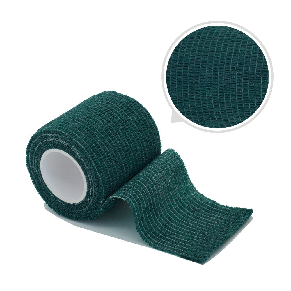 Fitness Colourful Athletic Wrap Tape Self Adhesive Elastic Bandage (11 Colours) Light Black Colour tape offers show