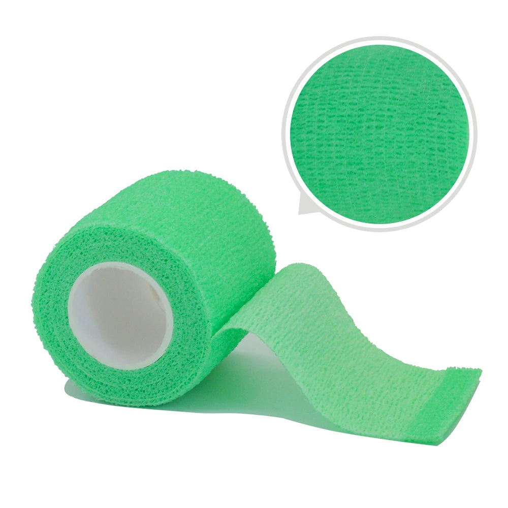 Fitness Colourful Athletic Wrap Tape Self Adhesive Elastic Bandage (11 Colours) Light Green Colour tape offers show
