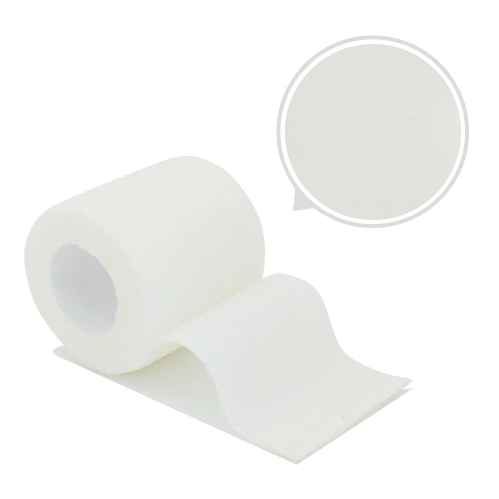 Fitness Colourful Athletic Wrap Tape Self Adhesive Elastic Bandage (11 Colours) White Colour tape offers show
