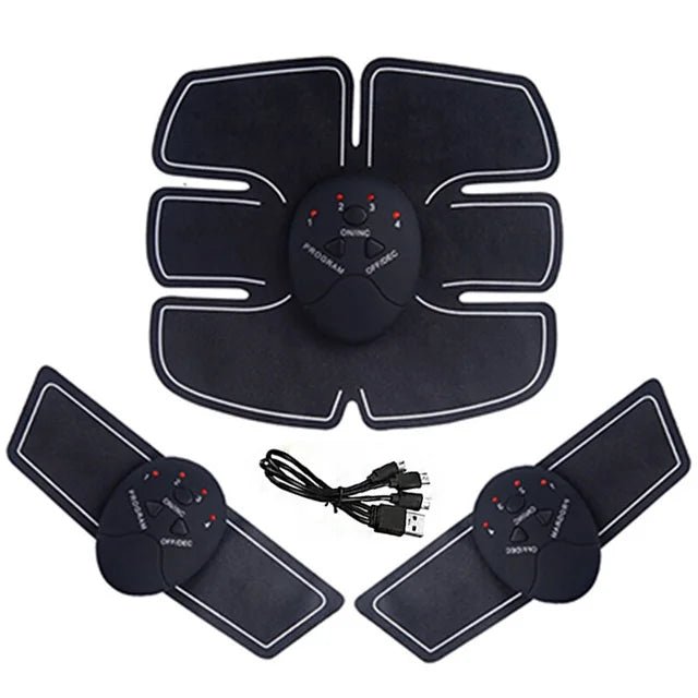 Fitness Electrical Muscle Stimulation USB Recharge Hip Trainer 7 pieces shown.