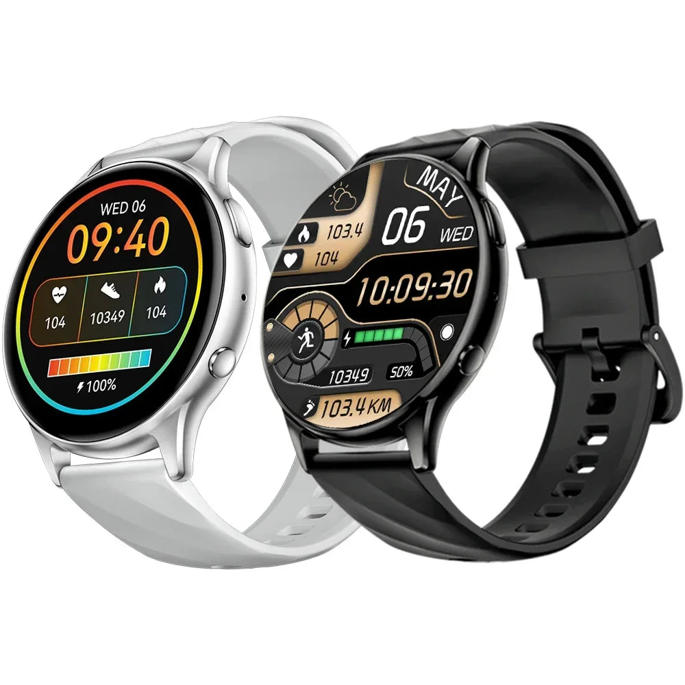 Fitness Waterproof Smartwatch Bluetooth 5.2 Two Watch offers (One White colour and one black colour)