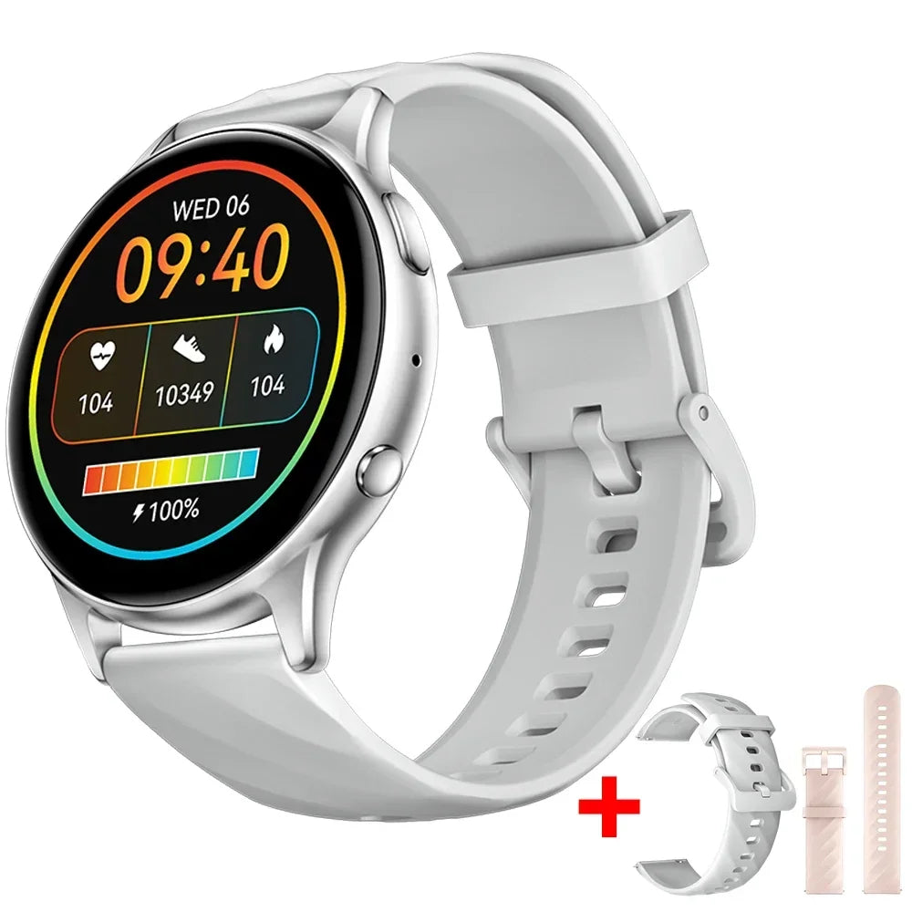 Fitness Waterproof Smartwatch Bluetooth 5.2 One White colour watch and two watch straps offers
