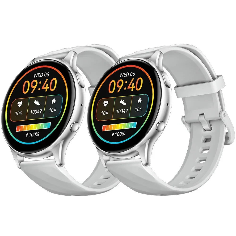Fitness Waterproof Smartwatch Bluetooth 5.2 Two white Colour Watch offers (2 pieces)